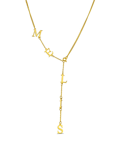 Kişiye Özel Y Model İsim Kolye | 925 Ayar Gümüş