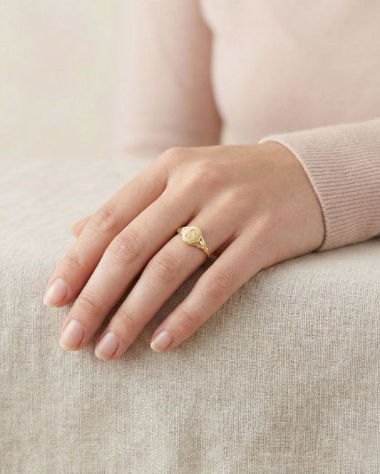 Vintage Harf Yüzük | 925 Gümüş