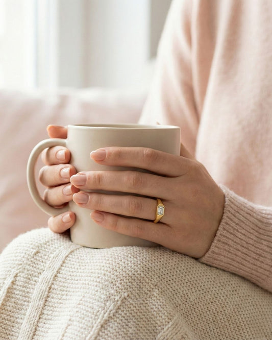 Modern Baget Ayarlanabilir Yüzük | 925 Gümüş