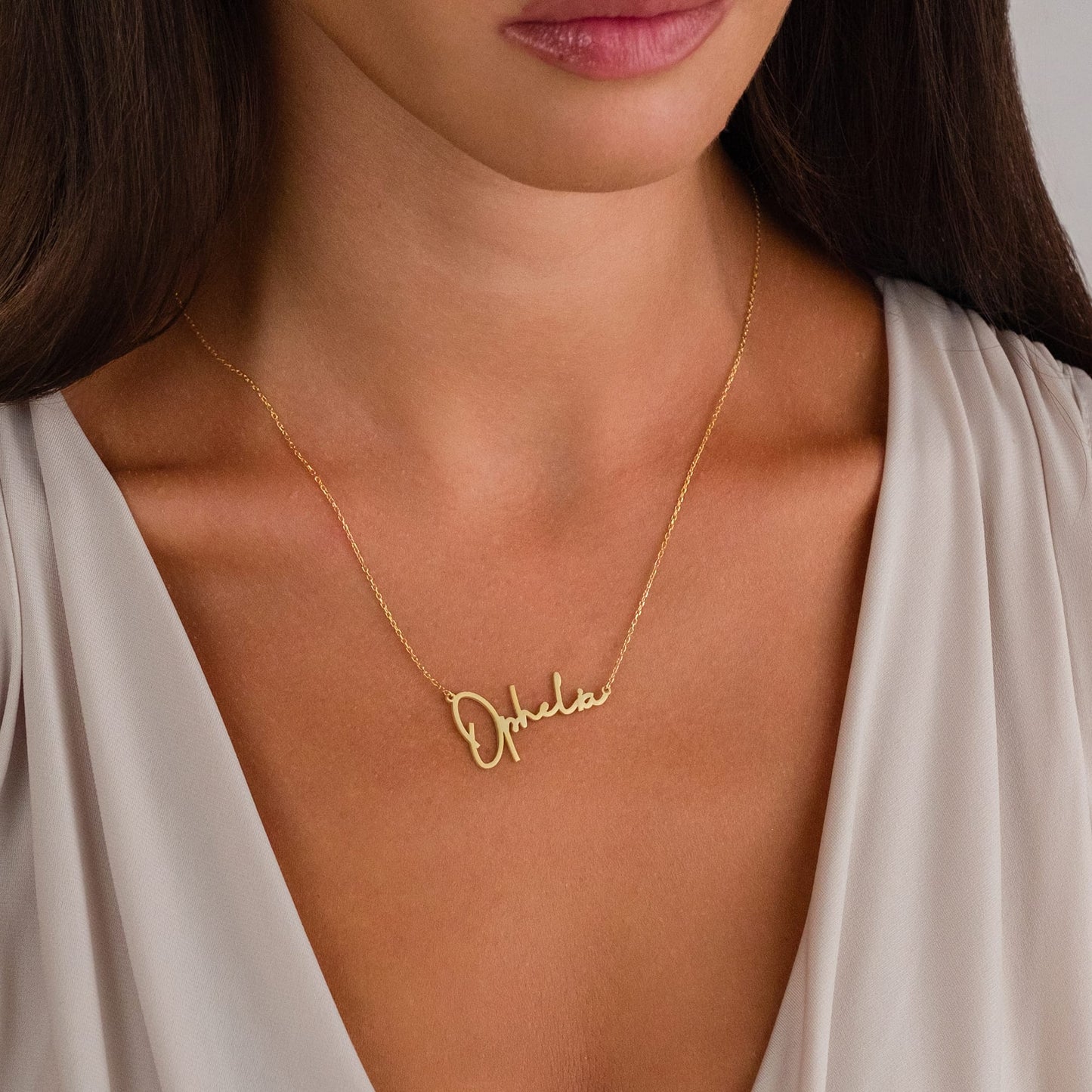 Kişiye Özel El Yazısı İsim Kolye | 925 Ayar Gümüş