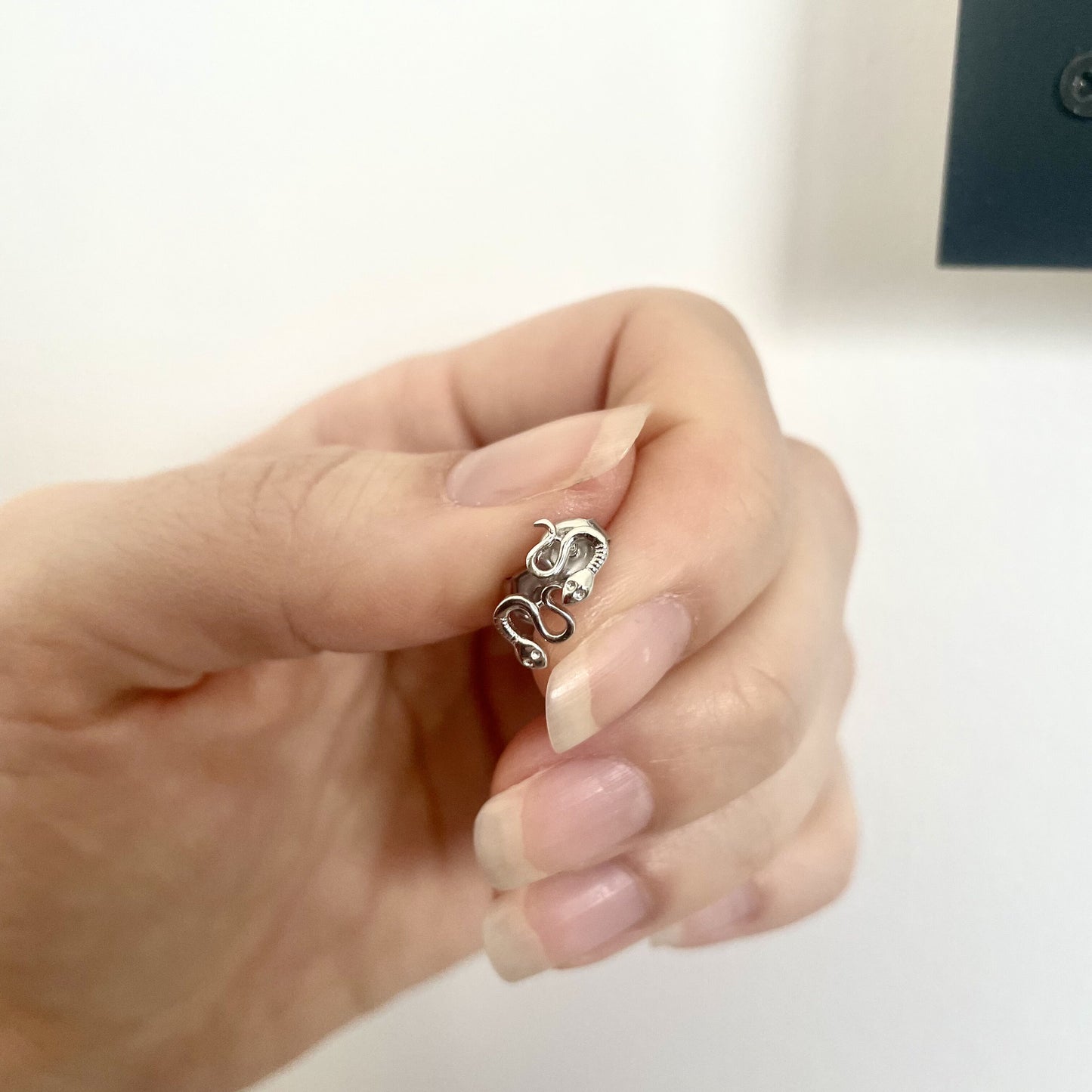 Yılan Küpe | 925 Ayar Gümüş