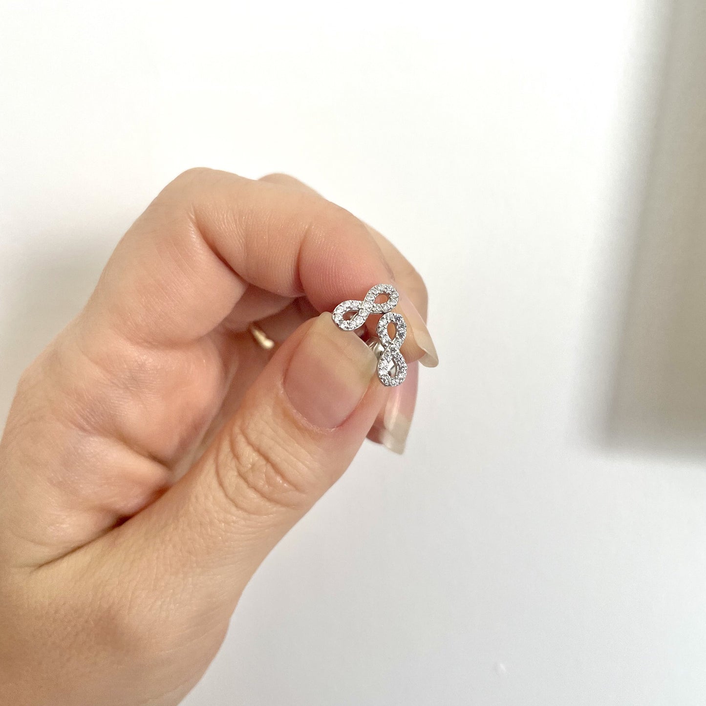 Sonsuzluk Küpe | 925 Ayar Gümüş