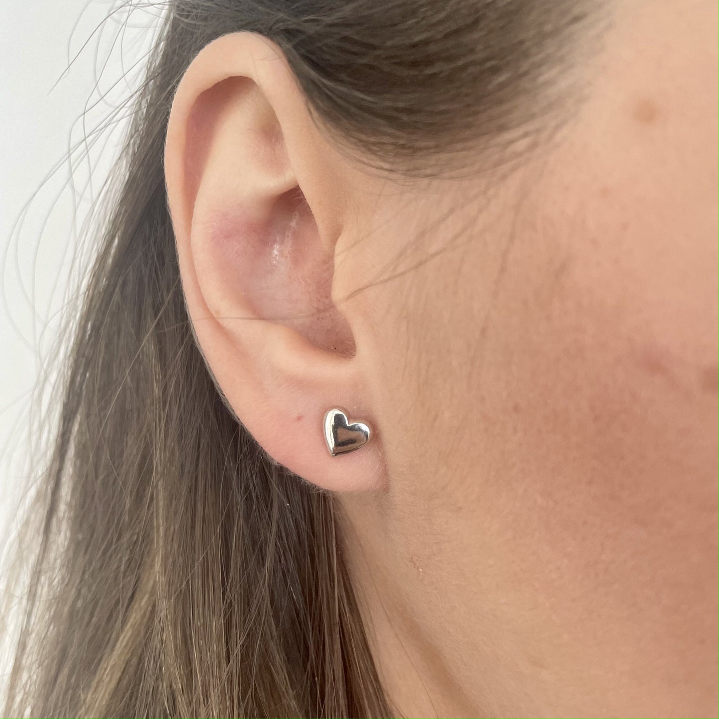 Kalp Küpe | 925 Ayar Gümüş