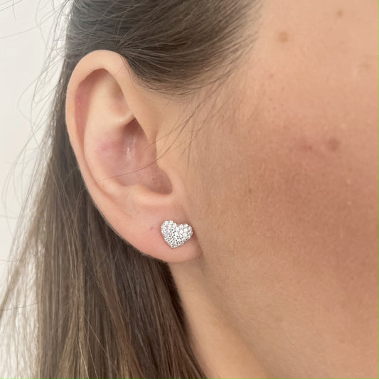 Kalp Küpe | 925 Ayar Gümüş