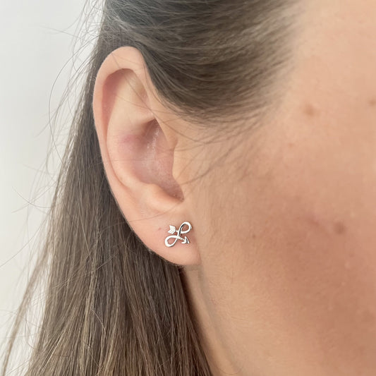 Sonsuzluk Küpe | 925 Ayar Gümüş