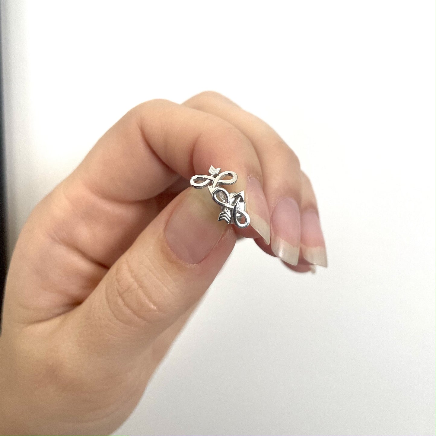 Sonsuzluk Küpe | 925 Ayar Gümüş