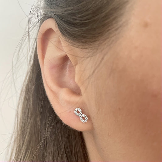 Sonsuzluk Küpe | 925 Ayar Gümüş