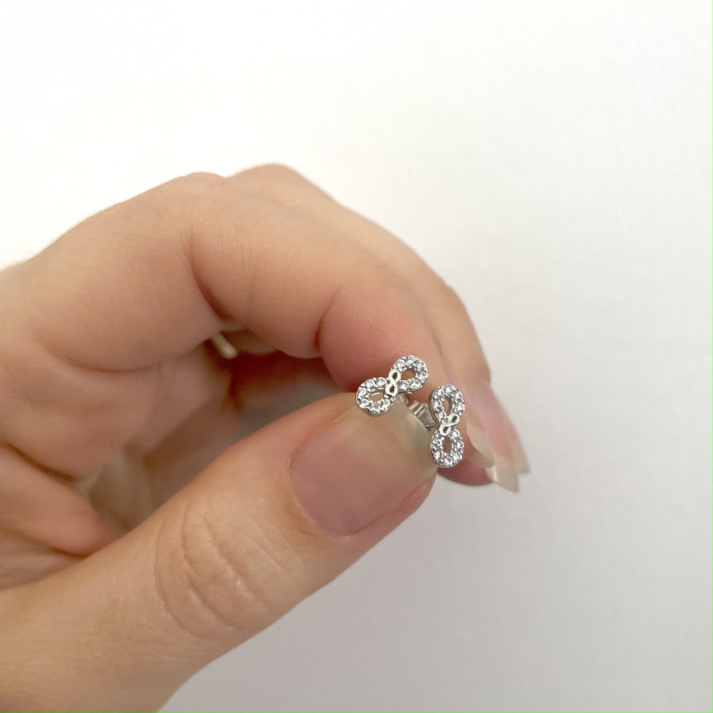 Sonsuzluk Küpe | 925 Ayar Gümüş