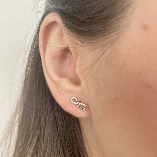 Sonsuzluk Küpe | 925 Ayar Gümüş