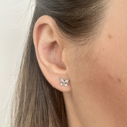 Kelebek Küpe | 925 Ayar Gümüş