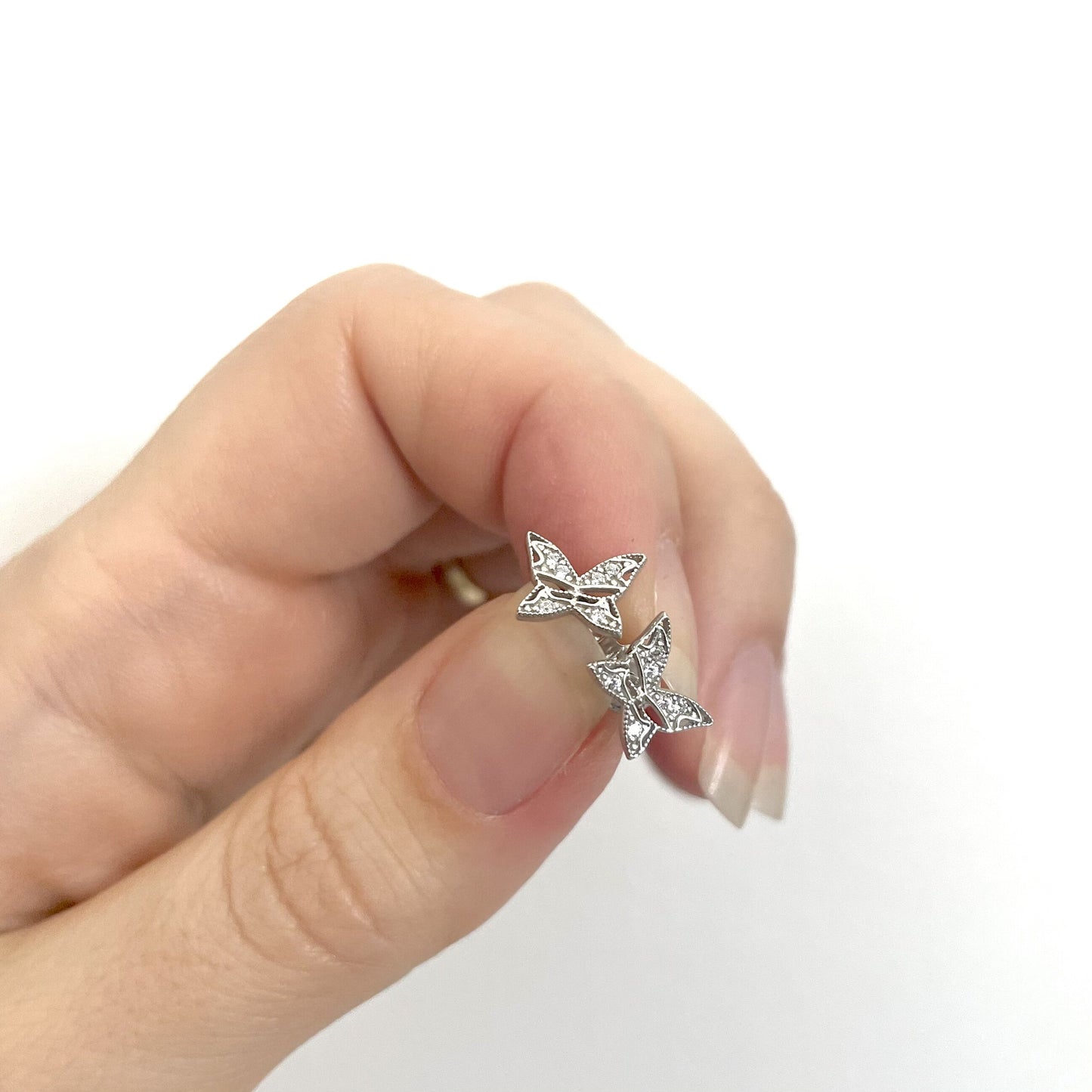 Kelebek Küpe | 925 Ayar Gümüş