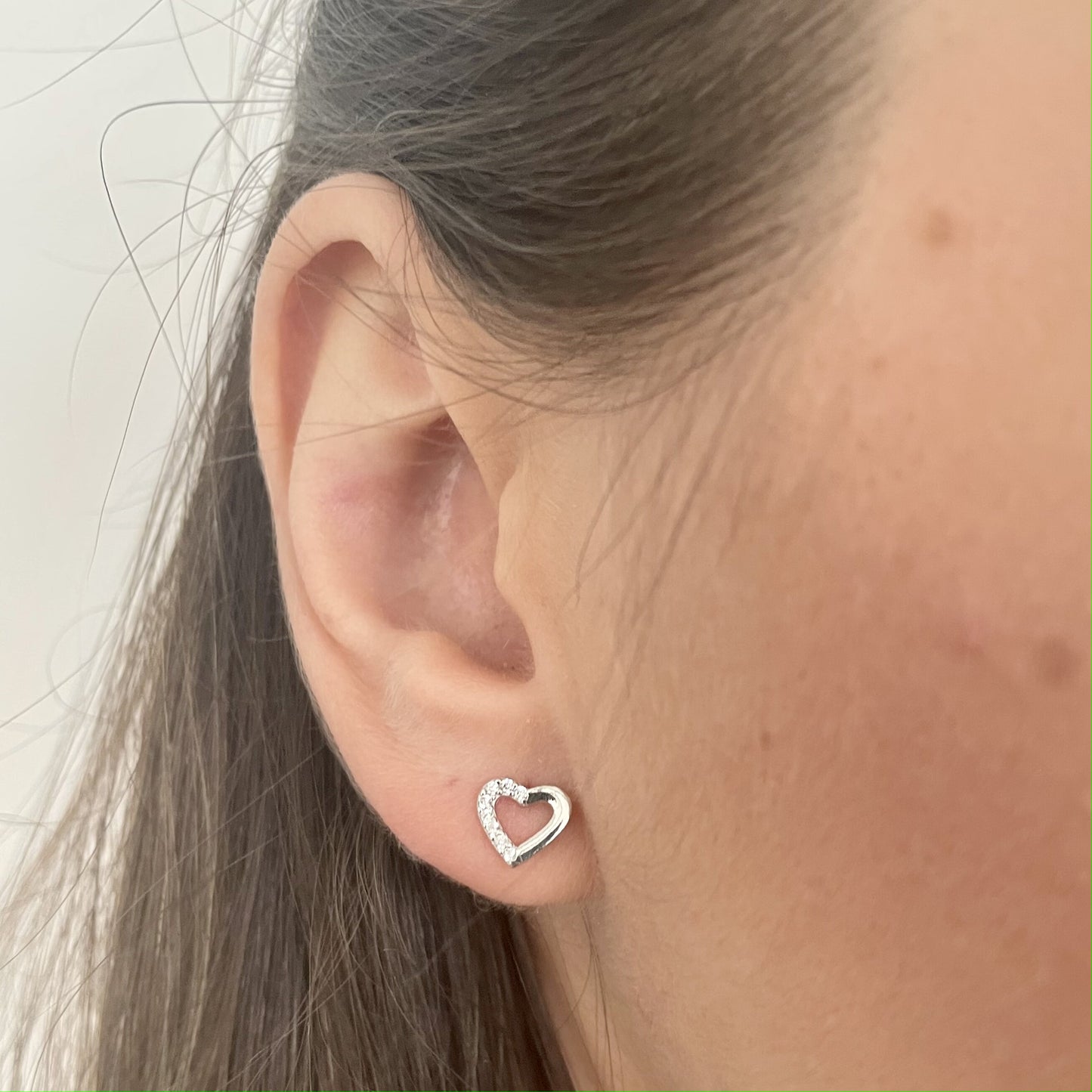 Kalp Küpe | 925 Ayar Gümüş