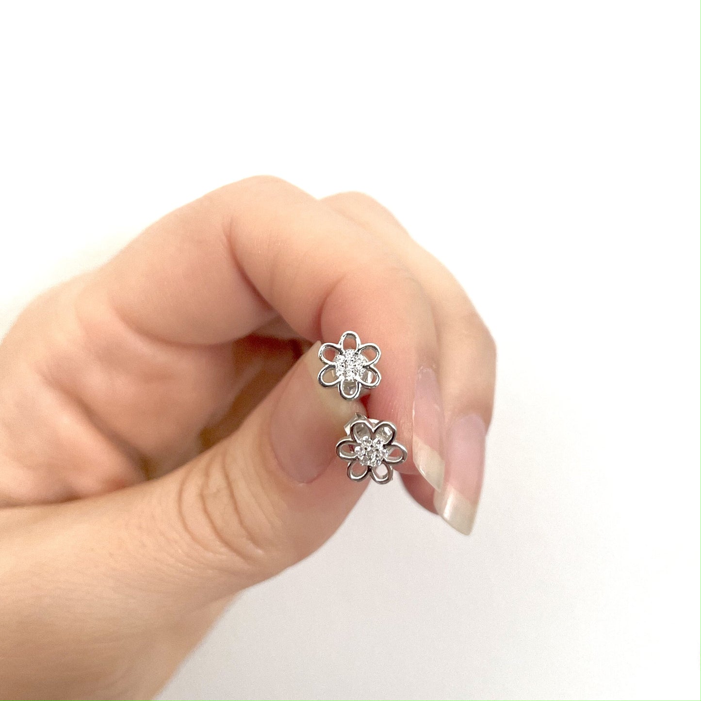 Papatya Küpe | 925 Ayar Gümüş