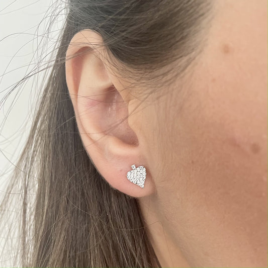 Maça Küpe | 925 Ayar Gümüş