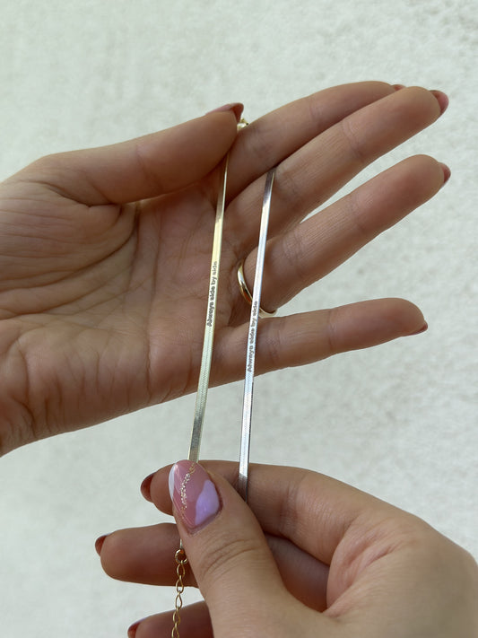 Kişiye Özel Yazılı İtalyan Çift Bileklik (2 Adet) | 925 Ayar Gümüş