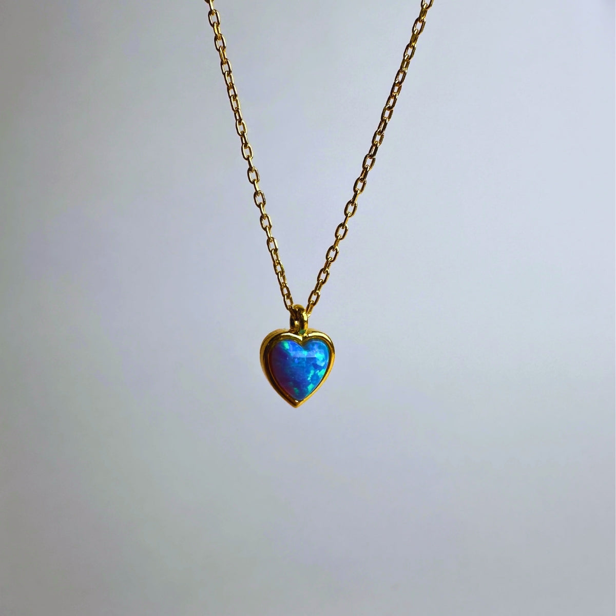 Sedef Taşlı Kalp Kolye | 925 Ayar Gümüş