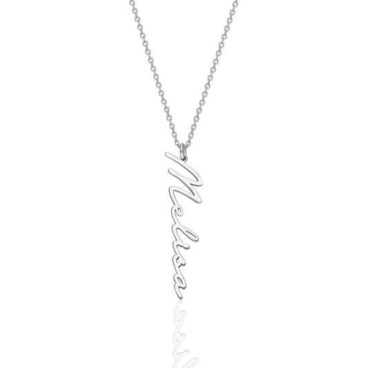 Dikey İsim Kolye | 925 Ayar Gümüş