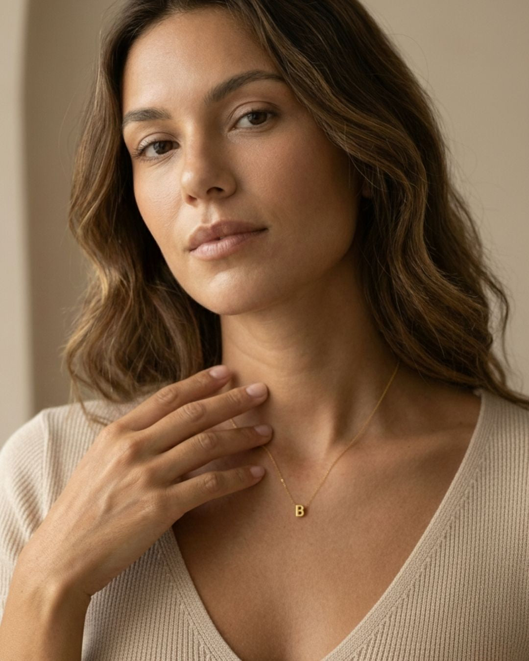 Minimal Balon Harf Kolye | 925 Ayar Gümüş