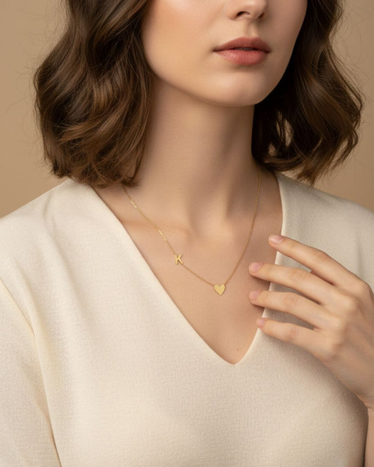 Asimetrik Kalpli Kolye | 925 Ayar Gümüş