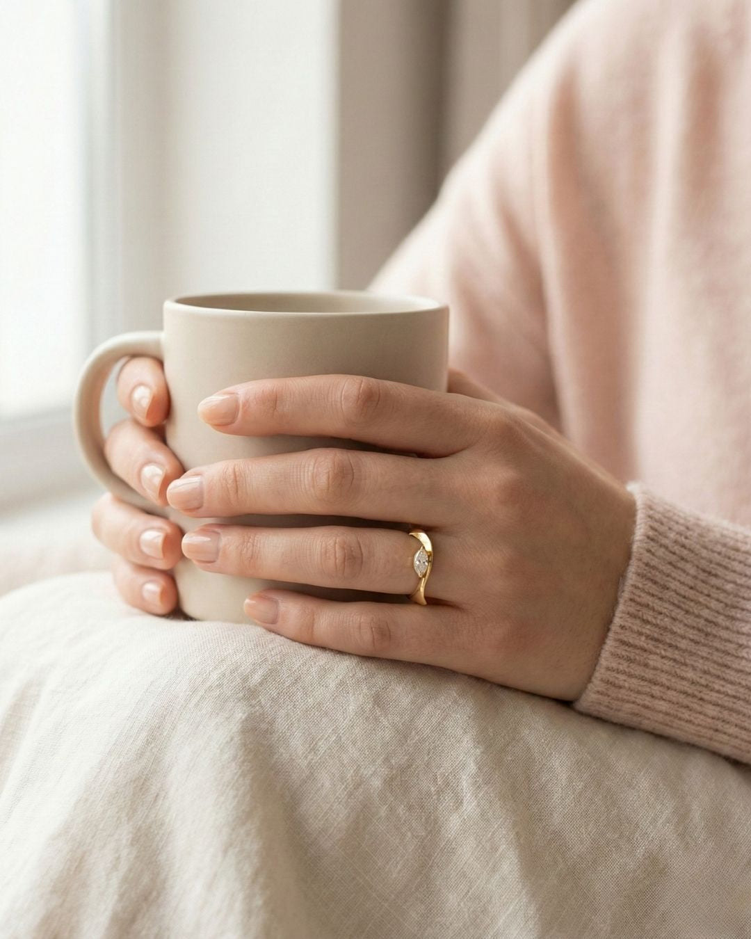 Ayarlanabilir Markiz Taşlı Yüzük| 925 Ayar Gümüş