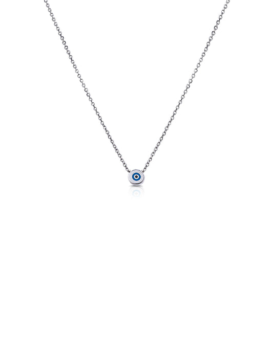 Minimalist Nazar Boncuğu Kolye | 925 Ayar Gümüş