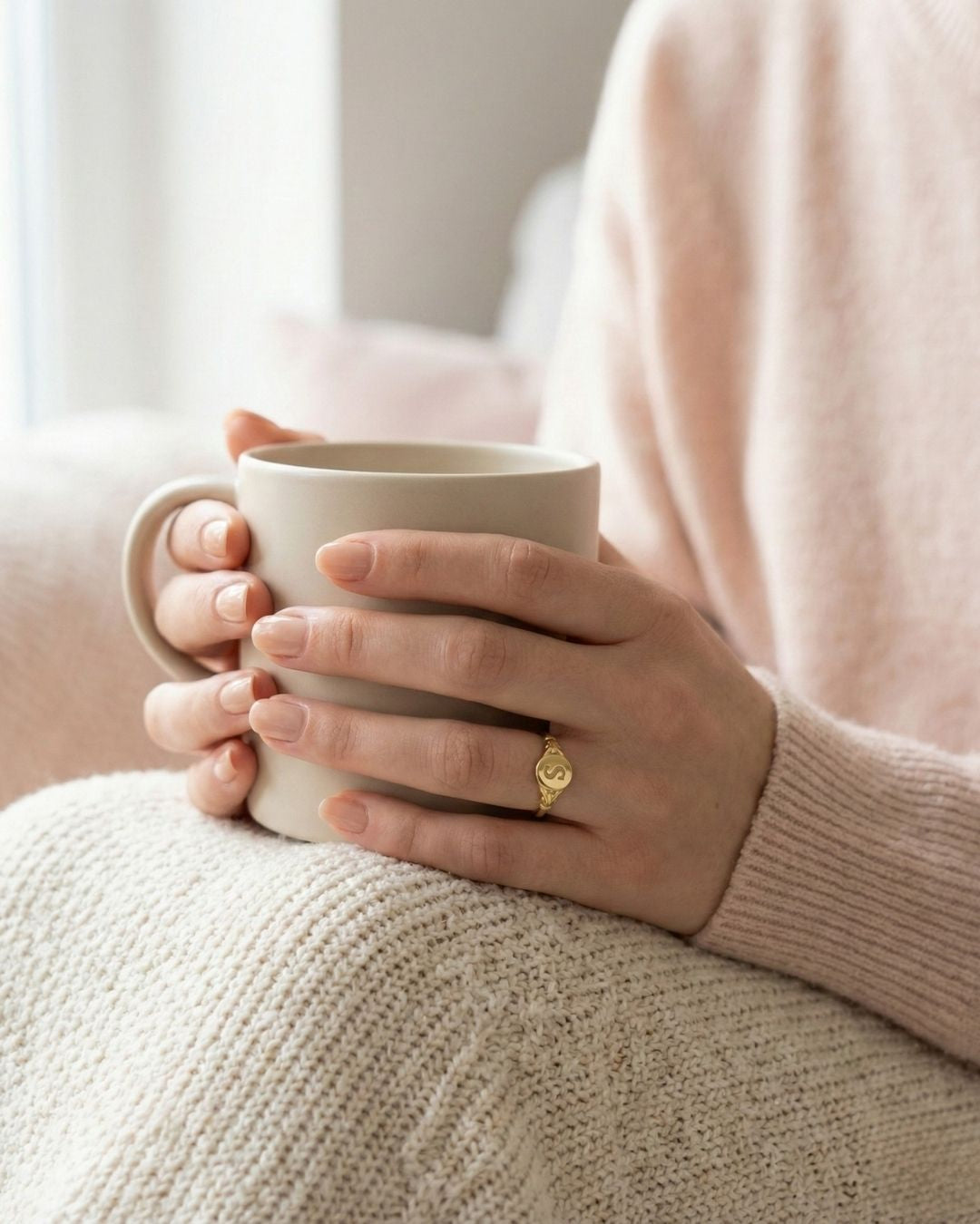 Vintage Harf Yüzük | 925 Gümüş