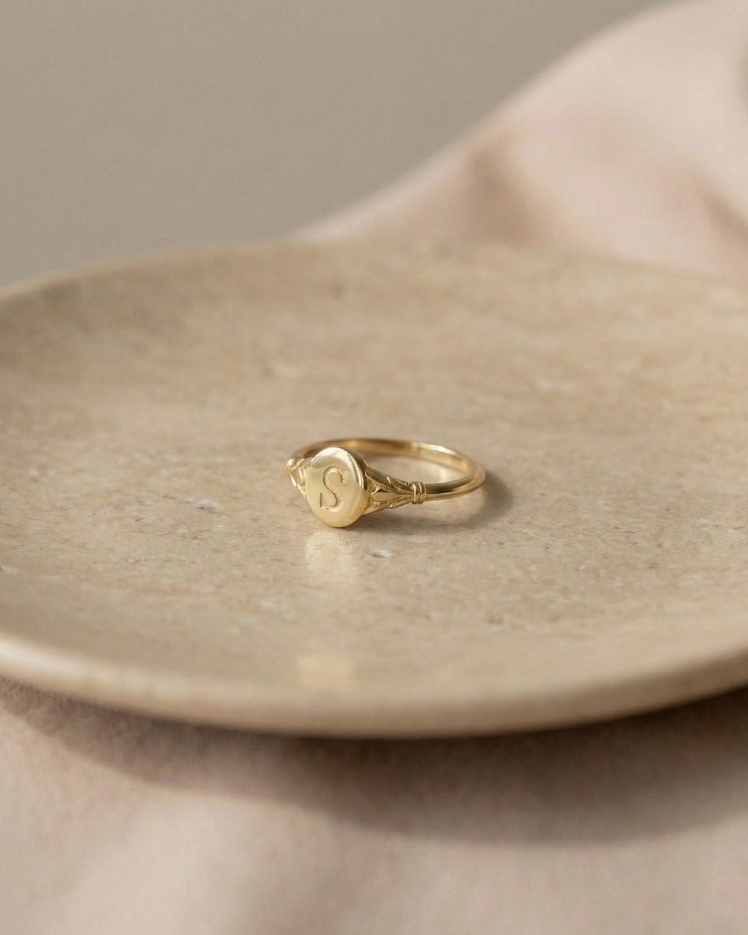 Vintage Harf Yüzük | 925 Gümüş