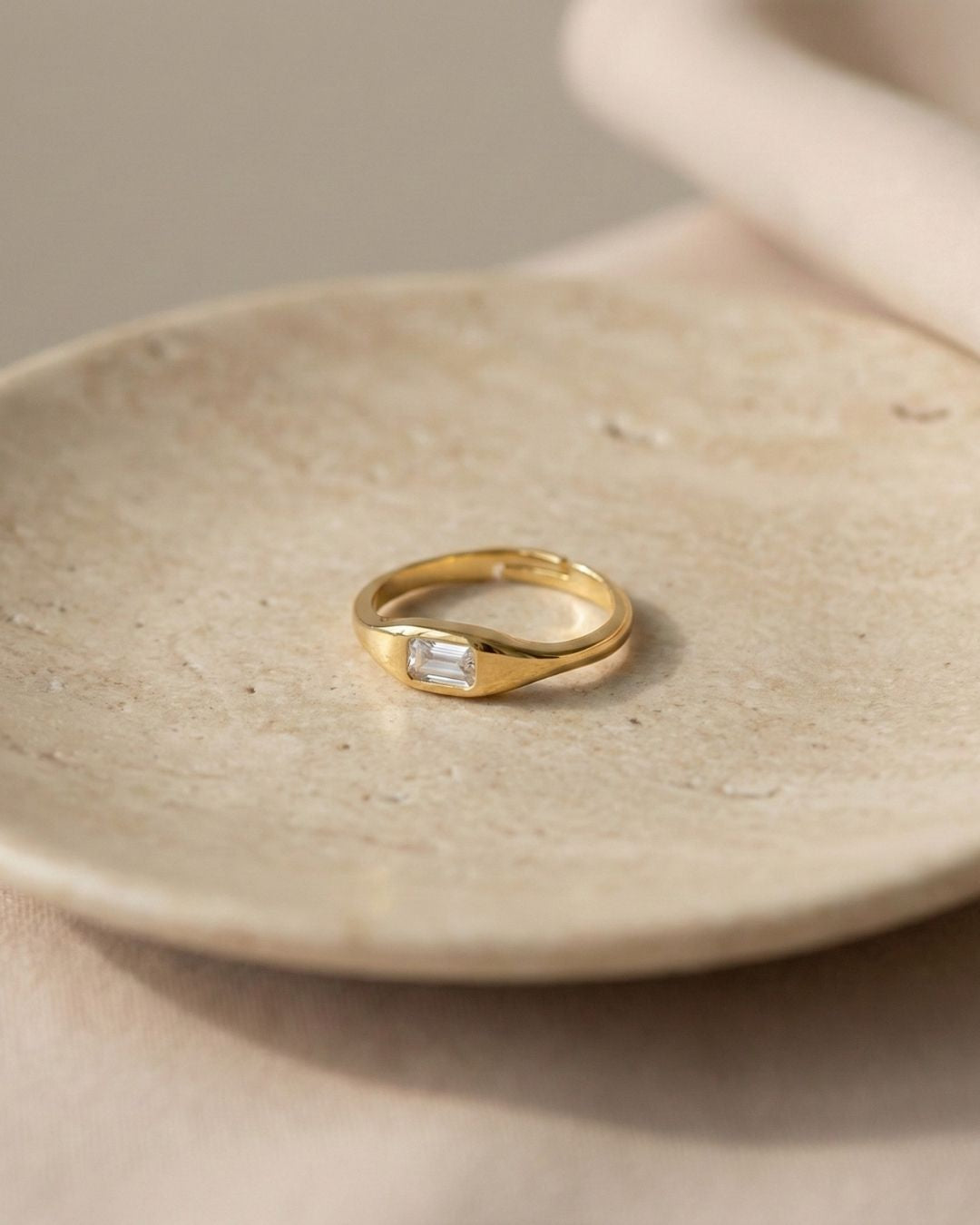 Modern Baget Ayarlanabilir Yüzük | 925 Gümüş